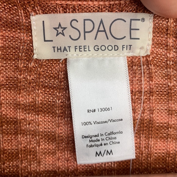 L* space Women’s Aria Long Sleeve Collared Dress in Sahara New w Tag W-329 Sz M - Picture 6 of 10